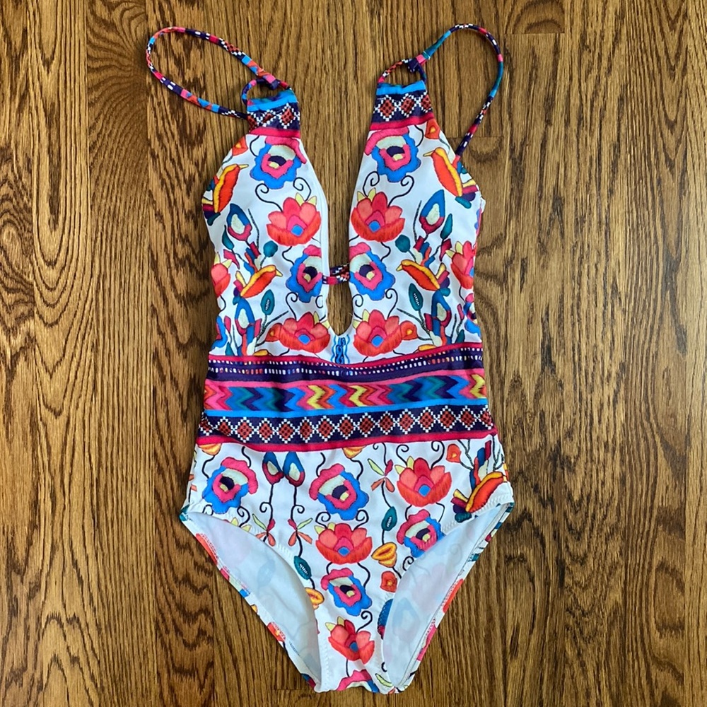 Colorful One-Piece Bathing Suit